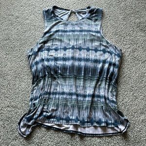 Blue loose fitting tank